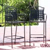 Flash Sale 😉 Scrolling Wrought Iron Patio Dining Bar Chairs - Black - Set of 2 by Sunnydaze Decor 😉 -Sunnydaze Decor Shop Belk 5620
