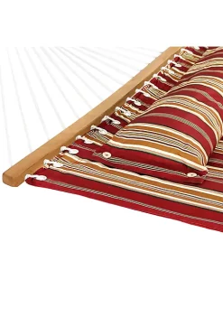 Best Pirce 🌟 2-Person Quilted Fabric Hammock with Steel Stand and Pillow - Red by Sunnydaze Decor 🥰 8 Best Pirce 🌟 2-Person Quilted Fabric Hammock with Steel Stand and Pillow - Red by Sunnydaze Decor 🥰 -Sunnydaze Decor Shop Belk 5640