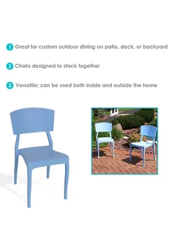 Top 10 ⭐ Elmott Plastic Patio Dining Chair - Light Blue - Set of 2 by Sunnydaze Decor 🌟 11 Top 10 ⭐ Elmott Plastic Patio Dining Chair - Light Blue - Set of 2 by Sunnydaze Decor 🌟 -Sunnydaze Decor Shop Belk 5649