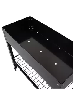 Best Pirce 🤩 Galvanized Steel Raised Bed with Mesh Shelf - Black - Set of 2 by Sunnydaze Decor 🎉 -Sunnydaze Decor Shop Belk 5675