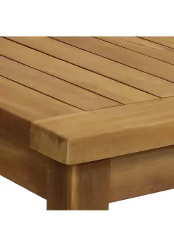 Wholesale 🌟 45.75 in Teak Wood Rectangular Patio Coffee Table by Sunnydaze Decor ❤️ -Sunnydaze Decor Shop Belk 5716