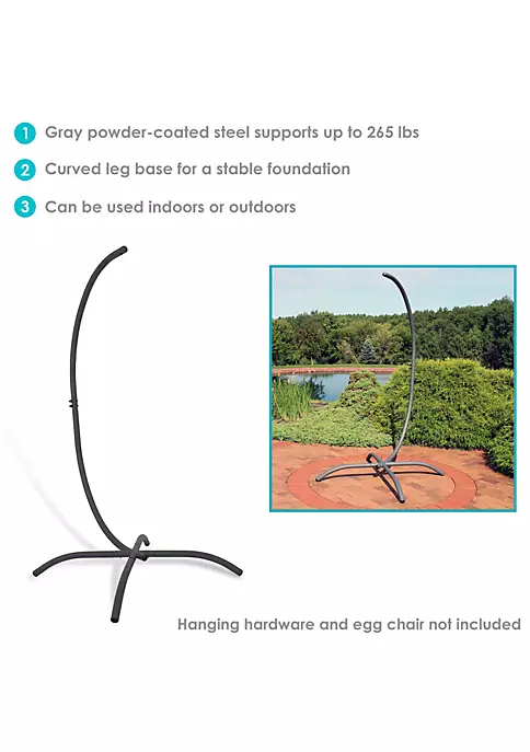 Best reviews of ๐ X-Base Powder-Coated Steel Egg Chair Stand - Gray - 78 in by Sunnydaze Decor ๐ 6 Best reviews of ๐ X-Base Powder-Coated Steel Egg Chair Stand - Gray - 78 in by Sunnydaze Decor ๐ - Image 4