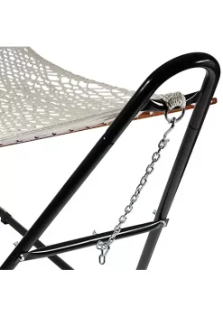 Brand new ✨ Large Cotton Hammock with Universal Steel Stand - Calming Desert by Sunnydaze Decor ❤️ -Sunnydaze Decor Shop Belk 5786