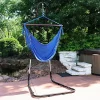 Outlet 🎁 Extra Large Hammock Chair with Adjustable Steel Stand - Blue by Sunnydaze Decor ✔️ -Sunnydaze Decor Shop Belk 5793
