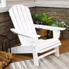 Top 10 🎉 Sunnydaze All-Weather White Outdoor Adirondack Chair with Drink Holder by Sunnydaze Decor 🎉
