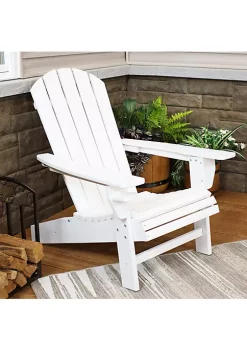Top 10 🎉 Sunnydaze All-Weather White Outdoor Adirondack Chair with Drink Holder by Sunnydaze Decor 🎉