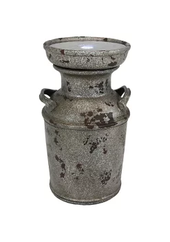 Deals ❤️ Vintage Milk Can Birdbath Water Fountain with LED Lights - 20 in by Sunnydaze Decor 💯 -Sunnydaze Decor Shop Belk 5804