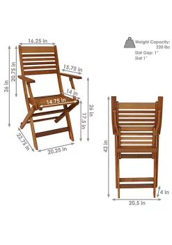 Hot Sale 👏 Meranti Wood Folding Patio Dining Armchair - Set of 2 by Sunnydaze Decor 🥰 -Sunnydaze Decor Shop Belk 5816