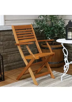 Hot Sale 👏 Meranti Wood Folding Patio Dining Armchair - Set of 2 by Sunnydaze Decor 🥰 -Sunnydaze Decor Shop Belk 5817