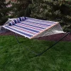 Buy 💯 Large Quilted Fabric Hammock with Steel Stand - Nautical Stripe by Sunnydaze Decor 🥰 -Sunnydaze Decor Shop Belk 5848