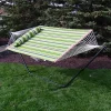 Cheapest 👏 2-Person Quilted Fabric Hammock with Steel Stand - Melon Stripe by Sunnydaze Decor 🎁 -Sunnydaze Decor Shop Belk 5860