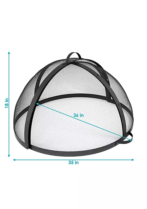Deals ๐งจ 36 in Easy Access Steel Fire Pit Spark Screen by Sunnydaze Decor ๐ 7 Deals ๐งจ 36 in Easy Access Steel Fire Pit Spark Screen by Sunnydaze Decor ๐ - Image 5