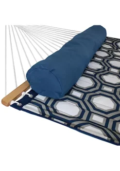 Wholesale 👍 2-Person Quilted Fabric Hammock with Steel Stand - Navy/Gray by Sunnydaze Decor 💯 -Sunnydaze Decor Shop Belk 5872