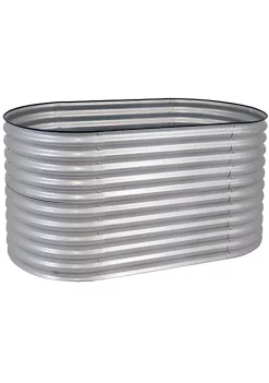Coupon ⭐ Galvalume Steel Rectangle Raised Bed - Silver - 62.5 in x 32 in by Sunnydaze Decor 🤩 -Sunnydaze Decor Shop Belk 5989