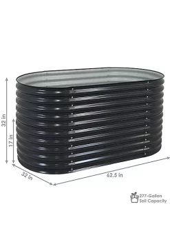 Deals 👏 Galvalume Steel Rectangle Raised Garden Bed - Dark Gray - 62.5 in by Sunnydaze Decor 😀 -Sunnydaze Decor Shop Belk 5998