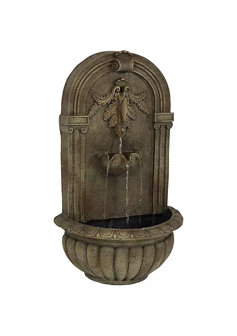 Wholesale ๐ฅ Florence Polystone Outdoor Wall Fountain - Florentine Stone by Sunnydaze Decor ๐ 4 Wholesale ๐ฅ Florence Polystone Outdoor Wall Fountain - Florentine Stone by Sunnydaze Decor ๐ - Image 2