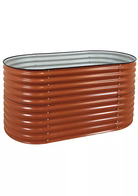Discount 😉 Galvalume Steel Rectangle Raised Bed - Brown - 62.5 in x 32 in by Sunnydaze Decor ❤️ 4 Discount 😉 Galvalume Steel Rectangle Raised Bed - Brown - 62.5 in x 32 in by Sunnydaze Decor ❤️ - Image 2