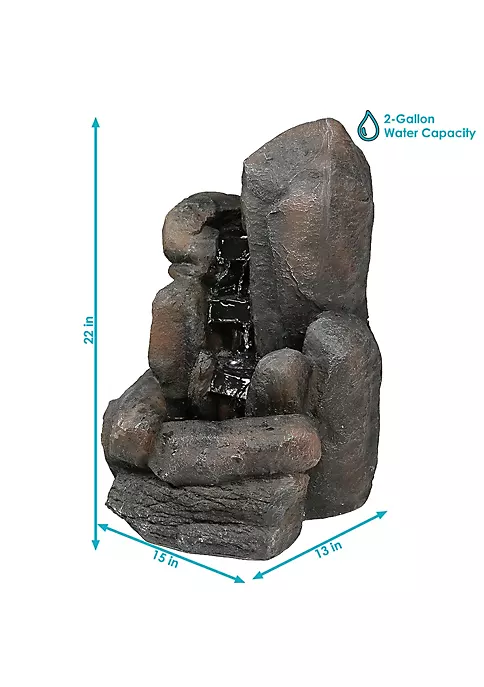 Cheap ๐ Polyresin Rock Falls Solar Water Fountain with Battery - 22 in by Sunnydaze Decor ๐ฅ 7 Cheap ๐ Polyresin Rock Falls Solar Water Fountain with Battery - 22 in by Sunnydaze Decor ๐ฅ - Image 5