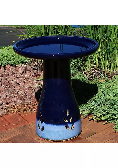 Best deal ๐ฅฐ Classic Duo-Tone Cut-Out Ceramic Bird Bath - 20.5 in - Dark Blue by Sunnydaze Decor ๐ 8 Best deal ๐ฅฐ Classic Duo-Tone Cut-Out Ceramic Bird Bath - 20.5 in - Dark Blue by Sunnydaze Decor ๐ - Image 6