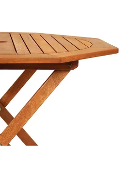 Brand new 💯 35.5 in Meranti Wood Folding Octagon Patio Dining Table by Sunnydaze Decor 😍 -Sunnydaze Decor Shop Belk 6055