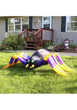 Cheapest 😀 Terrifying Tarantula 🎃 Halloween Inflatable Yard Decoration - 9 ft by Sunnydaze Decor ⭐