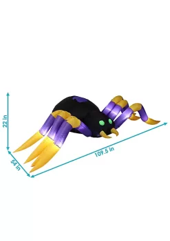 Cheapest 😀 Terrifying Tarantula 🎃 Halloween Inflatable Yard Decoration - 9 ft by Sunnydaze Decor ⭐ -Sunnydaze Decor Shop Belk 612