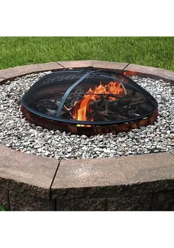 Buy ๐ฅฐ 36 in Steel Round Fire Pit Spark Screen by Sunnydaze Decor โ๏ธ