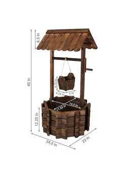Promo ๐ 45 in 2-Tier Wooden Fir Wishing Well Hanging Garden Planter by Sunnydaze Decor ๐ 12 Promo ๐ 45 in 2-Tier Wooden Fir Wishing Well Hanging Garden Planter by Sunnydaze Decor ๐ -Sunnydaze Decor Shop Belk 6164
