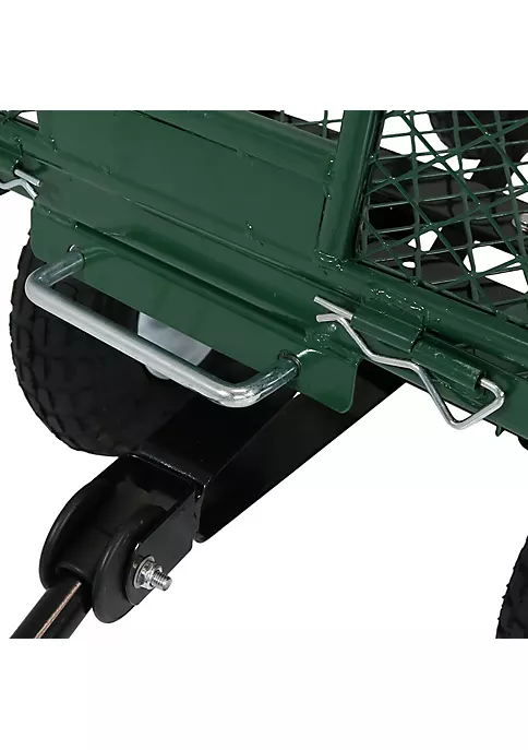 Deals ๐ Large Heavy-Duty Steel Garden Cart with Removable Sides - Green by Sunnydaze Decor ๐ 5 Deals ๐ Large Heavy-Duty Steel Garden Cart with Removable Sides - Green by Sunnydaze Decor ๐ - Image 3