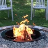 Flash Sale 🔥 36 in Heavy-Duty Steel Above/In-Ground Fire Pit Ring Insert by Sunnydaze Decor 👍