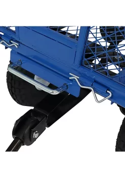 Hot Sale 👍 Large Heavy-Duty Steel Garden Cart with Removable Sides - Blue by Sunnydaze Decor 👍 -Sunnydaze Decor Shop Belk 6204