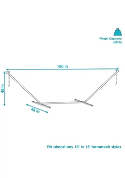 Deals 👏 Powder-Coated Steel Beam Construction Hammock Stand - 15 ft by Sunnydaze Decor 💯 -Sunnydaze Decor Shop Belk 6211