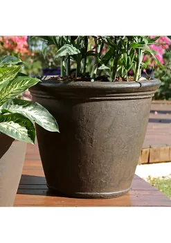 Budget 🎁 24 in Anjelica Unbreakable Polyresin Planter - Rust - Set of 2 by Sunnydaze Decor 🌟 -Sunnydaze Decor Shop Belk 6223