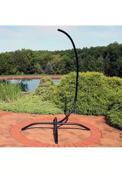 Flash Sale ⌛ X-Base Powder-Coated Steel Curved Egg Chair Stand - 81 in by Sunnydaze Decor 🧨 -Sunnydaze Decor Shop Belk 6241