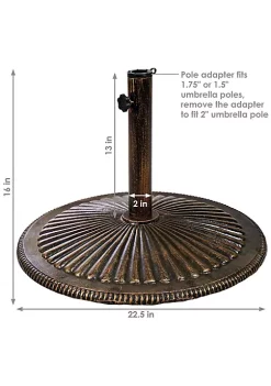 Cheapest ✔️ 22 in Ridged Cast Iron Round Patio Umbrella Base - Bronze by Sunnydaze Decor ✨ 10 Cheapest ✔️ 22 in Ridged Cast Iron Round Patio Umbrella Base - Bronze by Sunnydaze Decor ✨ -Sunnydaze Decor Shop Belk 6259