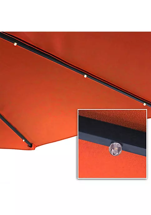 Buy ๐ 10 ft Solar Offset Steel Patio Umbrella with Crank - Burnt Orange by Sunnydaze Decor ๐ 5 Buy ๐ 10 ft Solar Offset Steel Patio Umbrella with Crank - Burnt Orange by Sunnydaze Decor ๐ - Image 3