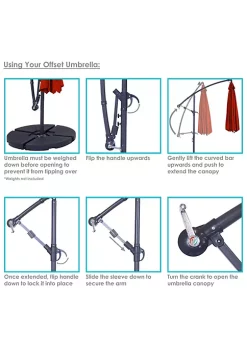 Buy ๐ 10 ft Solar Offset Steel Patio Umbrella with Crank - Burnt Orange by Sunnydaze Decor ๐ 11 Buy ๐ 10 ft Solar Offset Steel Patio Umbrella with Crank - Burnt Orange by Sunnydaze Decor ๐ -Sunnydaze Decor Shop Belk 6264