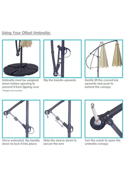 Best Pirce โ๏ธ 10 ft Solar Offest Steel Patio Umbrella with Crank - Beige by Sunnydaze Decor ๐ฅ 11 Best Pirce โ๏ธ 10 ft Solar Offest Steel Patio Umbrella with Crank - Beige by Sunnydaze Decor ๐ฅ -Sunnydaze Decor Shop Belk 6274