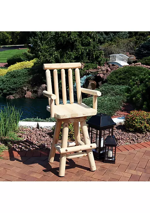 Flash Sale ๐ Rustic Log Style Unfinished Fir Wood Indoor Bar Stool by Sunnydaze Decor ๐ 3 Flash Sale ๐ Rustic Log Style Unfinished Fir Wood Indoor Bar Stool by Sunnydaze Decor ๐