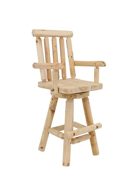 Flash Sale ๐ Rustic Log Style Unfinished Fir Wood Indoor Bar Stool by Sunnydaze Decor ๐ 4 Flash Sale ๐ Rustic Log Style Unfinished Fir Wood Indoor Bar Stool by Sunnydaze Decor ๐ - Image 2