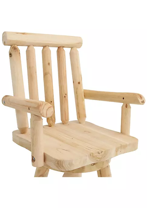 Flash Sale ๐ Rustic Log Style Unfinished Fir Wood Indoor Bar Stool by Sunnydaze Decor ๐ 5 Flash Sale ๐ Rustic Log Style Unfinished Fir Wood Indoor Bar Stool by Sunnydaze Decor ๐ - Image 3