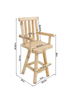 Flash Sale ๐ Rustic Log Style Unfinished Fir Wood Indoor Bar Stool by Sunnydaze Decor ๐ 12 Flash Sale ๐ Rustic Log Style Unfinished Fir Wood Indoor Bar Stool by Sunnydaze Decor ๐ -Sunnydaze Decor Shop Belk 6308