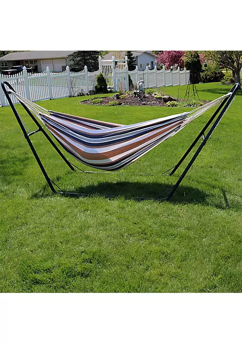 Outlet ๐ 2-Person Fabric Hammock with Universal Steel Stand - Desert by Sunnydaze Decor ๐ 3 Outlet ๐ 2-Person Fabric Hammock with Universal Steel Stand - Desert by Sunnydaze Decor ๐