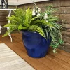 Cheapest 🔥 18 in Studio High-Fired Glazed Ceramic Planter - Imperial Blue by Sunnydaze Decor 🌟 -Sunnydaze Decor Shop Belk 6361