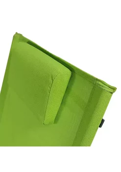 Outlet 🤩 Sling Outdoor Rocking Wave Lounger with Pillow - Green by Sunnydaze Decor ⌛ -Sunnydaze Decor Shop Belk 6399