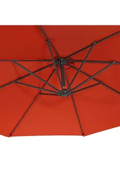 Buy 🔥 10 ft Cantilever Offset Steel Patio Umbrella with Crank - Orange by Sunnydaze Decor 👍 -Sunnydaze Decor Shop Belk 6447