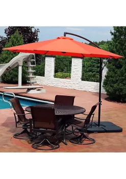 Buy 🔥 10 ft Cantilever Offset Steel Patio Umbrella with Crank - Orange by Sunnydaze Decor 👍 -Sunnydaze Decor Shop Belk 6450