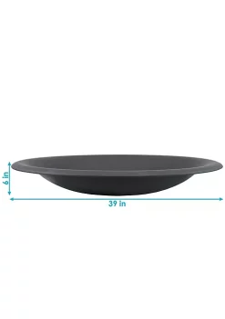 Best Pirce ✨ 39 in Classic Elegance Steel Replacement Fire Pit Bowl - Black by Sunnydaze Decor ⭐ -Sunnydaze Decor Shop Belk 6471