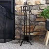 Best Sale 💯 5-Piece Heavy-Duty Steel Fireplace Tool Set with Stand by Sunnydaze Decor 🔥 -Sunnydaze Decor Shop Belk 65