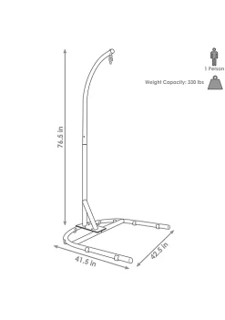 Outlet 🎉 U-Base Powder-Coated Steel Hanging Chair Stand - Black - 76 in by Sunnydaze Decor 🎉 12 Outlet 🎉 U-Base Powder-Coated Steel Hanging Chair Stand - Black - 76 in by Sunnydaze Decor 🎉 -Sunnydaze Decor Shop Belk 6503